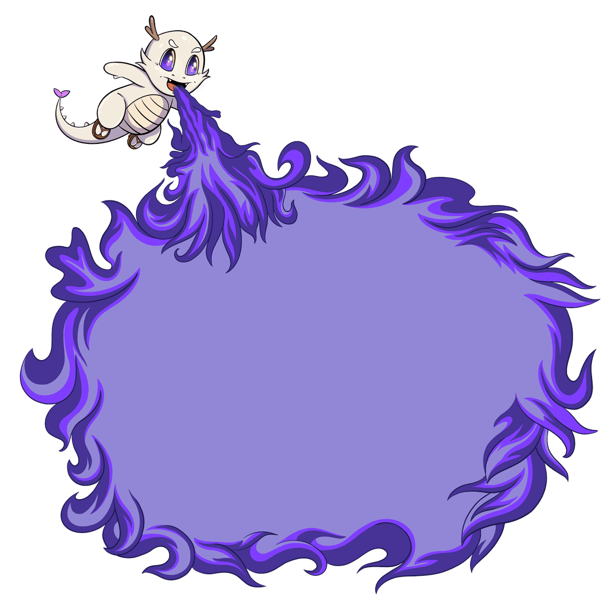 Dragon spitting fire